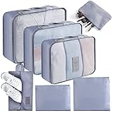 AiQInu Koffer Organizer Set 7-teilige Wasserfester...
